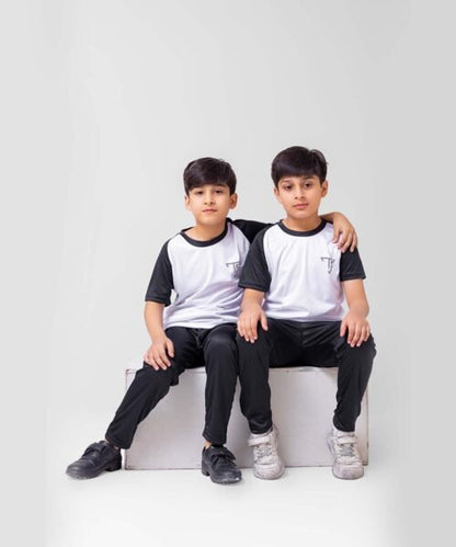 Stylish Black & White Kids’ Tracksuit