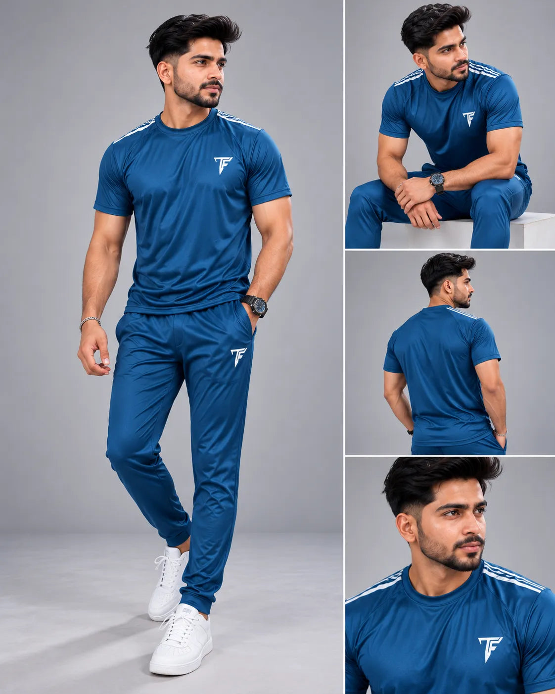 Deal 30 – 3 Piece Men’s Dri-Fit Track Suit Set + FREE T-Shirt | Premium Sportswear
