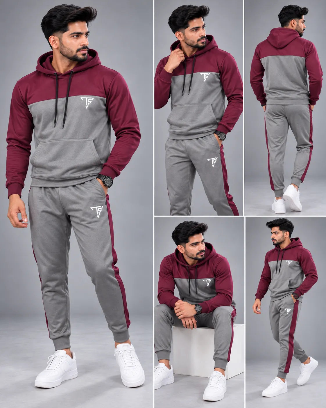 DEAL-35 — Premium Winter Fleece Hooded Tracksuits (Pack of 2)