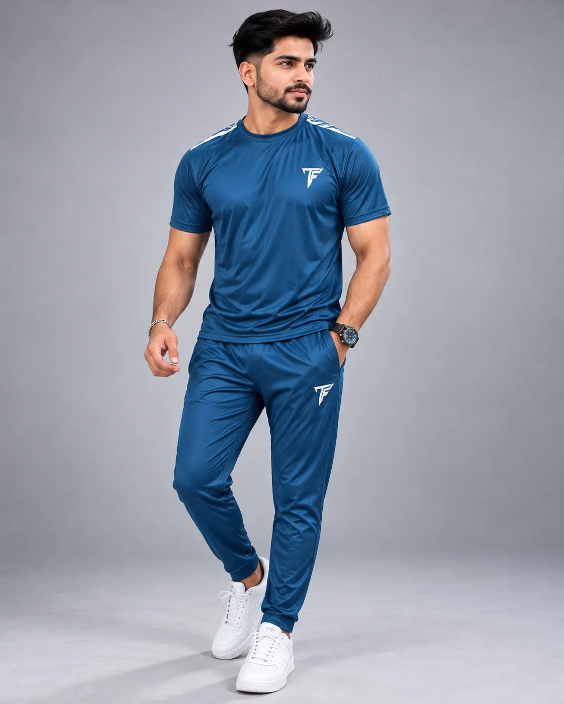 Deal 30 – 3 Piece Men’s Dri-Fit Track Suit Set + FREE T-Shirt | Premium Sportswear
