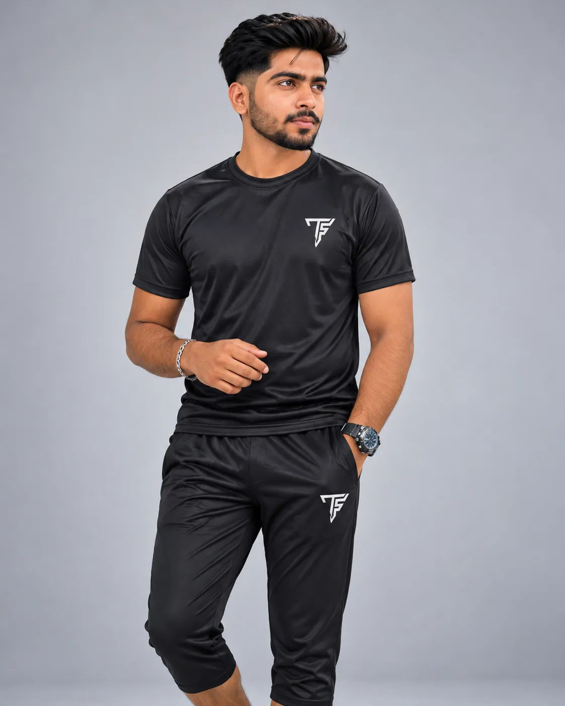 Deal 30 – 3 Piece Men’s Dri-Fit Track Suit Set + FREE T-Shirt | Premium Sportswear