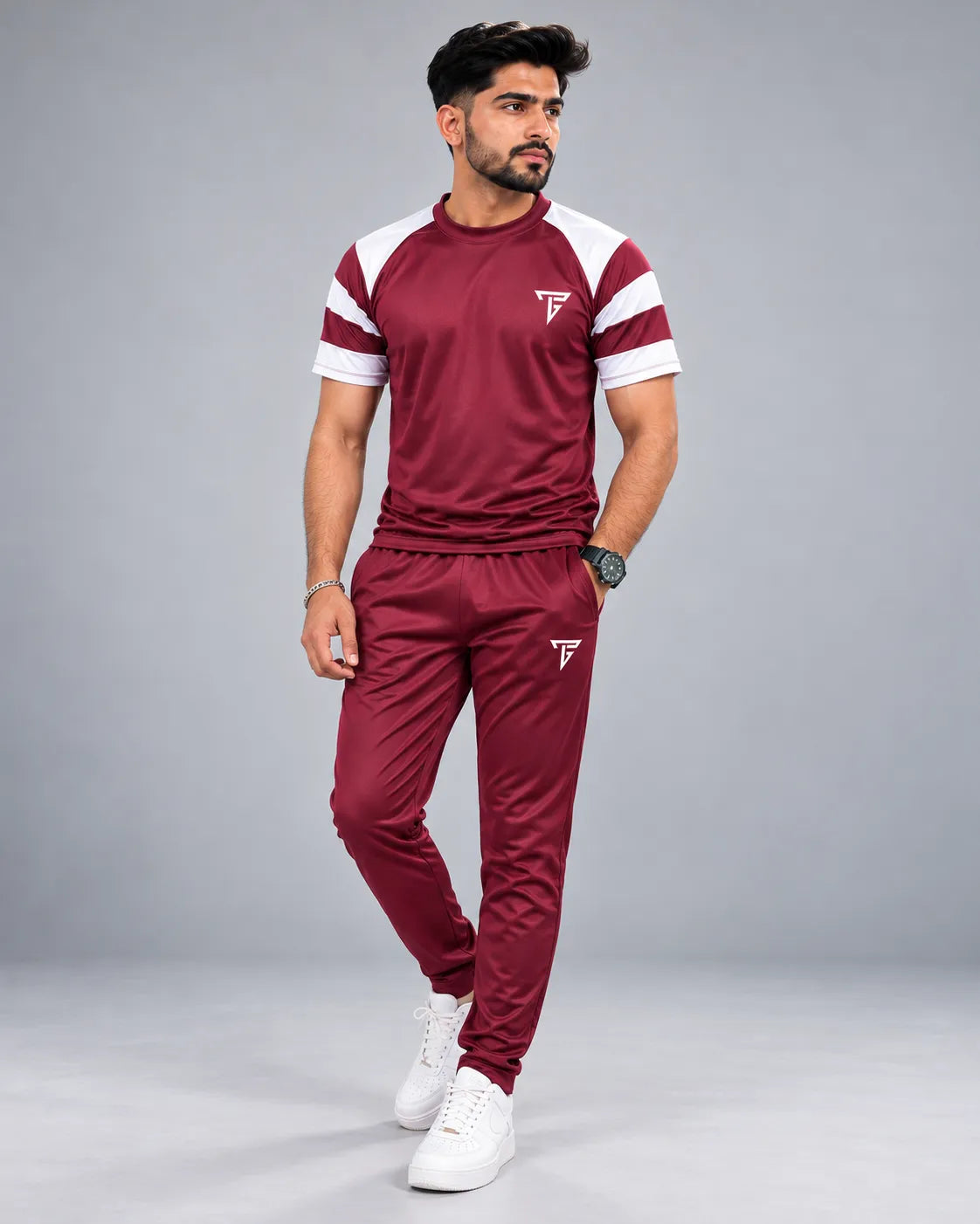 Deal 30 – 3 Piece Men’s Dri-Fit Track Suit Set + FREE T-Shirt | Premium Sportswear