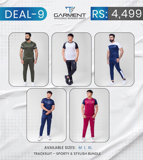 Deal 9 – Tracksuit – Sporty & Stylish bundle (Pack of 5)