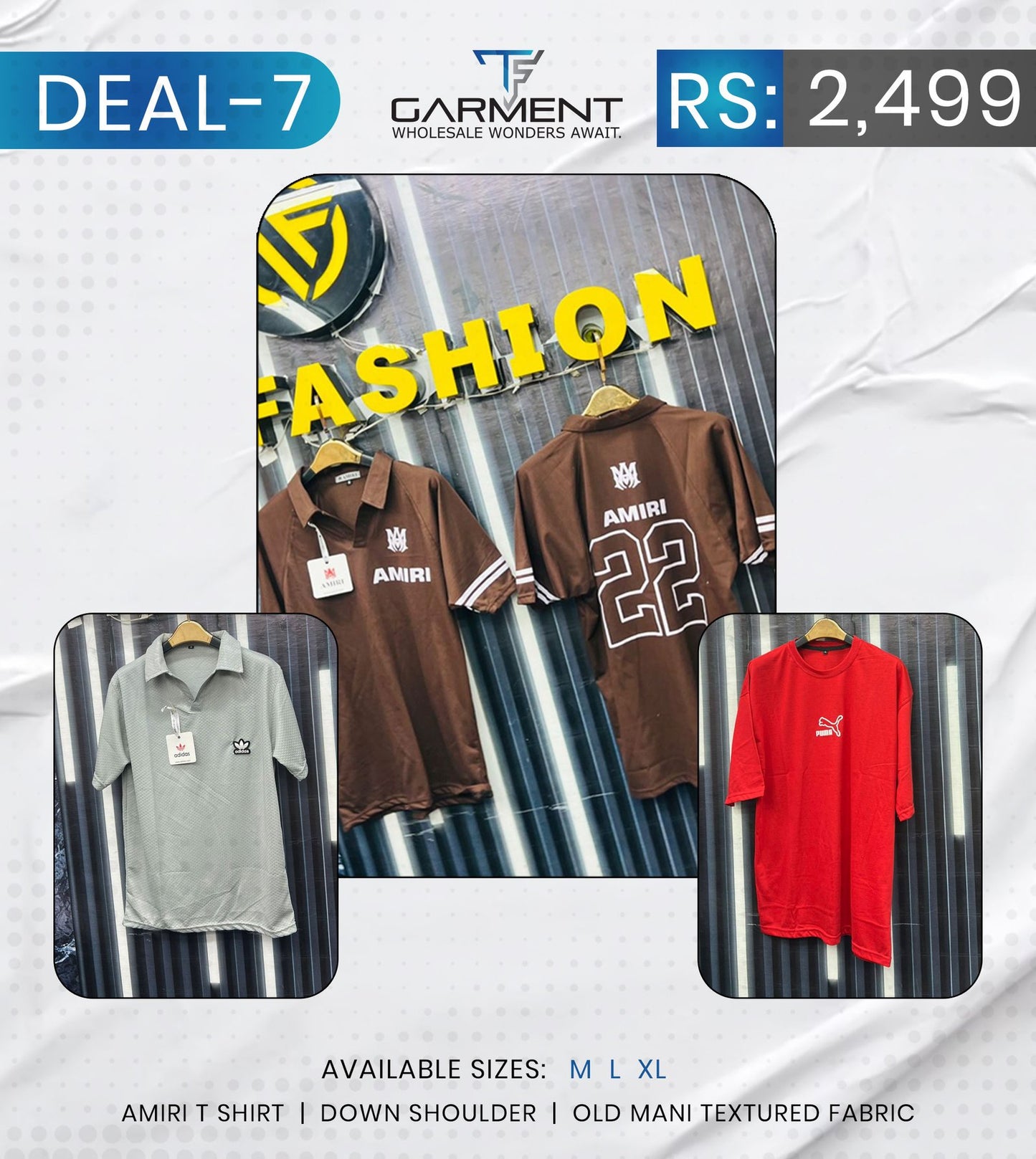 Deal 7 – Amiri – Shirt Bundle (Pack of 3)