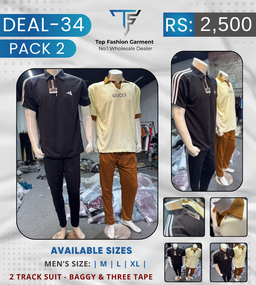 Deal 34 – 2 Piece Men’s Dri-Fit Track Suit Set | Premium Sportswear (M-L-XL)