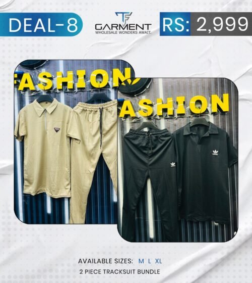 Deal 8 – Tracksuit Bundle (Camel & Black) – Pack of 2